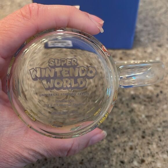 SUPER NINTENDO WORLD Universal Studios Japan Glass Mug *NEW* - Picture 7 of 11